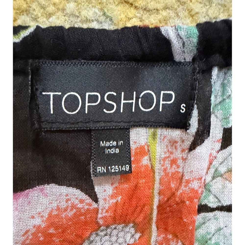 Topshop Floral Slip Dress Halter Maxi Backless Formal S Vacation Wedding Guest - Picture 5 of 9